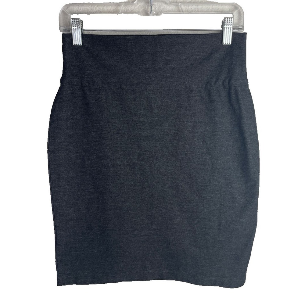 EILEEN FISHER Skirt Womens XS Gray Short‎ Knit Pencil Stretch Capsule Wardrobe